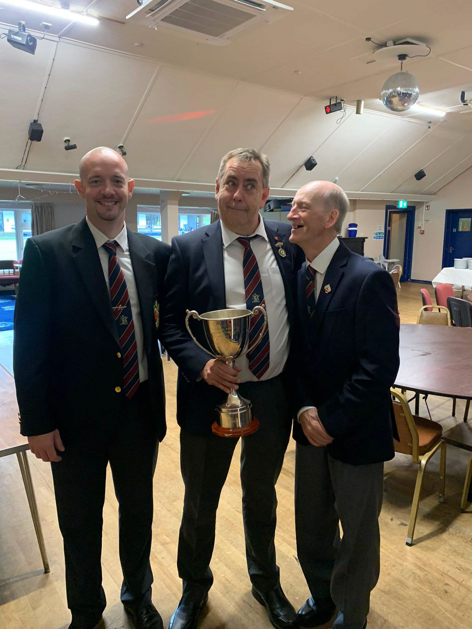 IBA Intermediate Cup Final 2023   Colin Devlin with Davy McCartney and Jim Young
